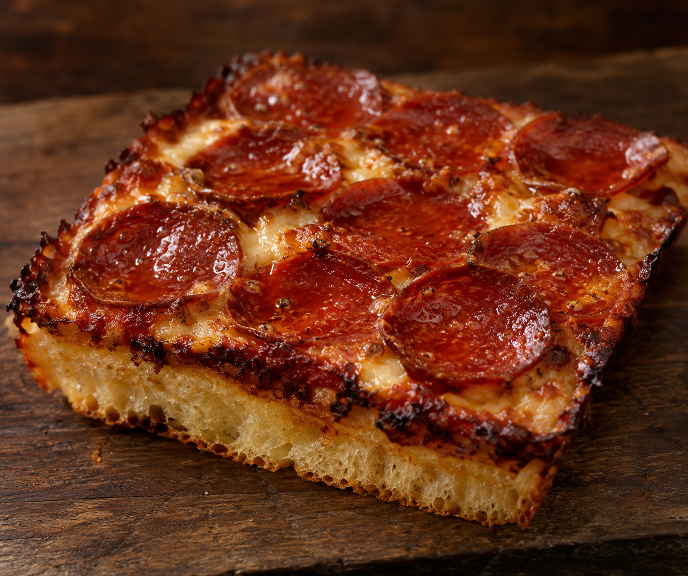 Sicilian deep dish pizza